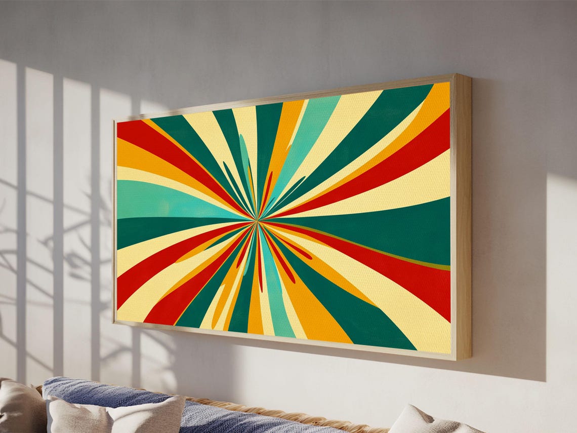 Modern Abstract Mid Century Wall Art Original Design Giclee Print Modern Home Decor Retro Art - Image 3
