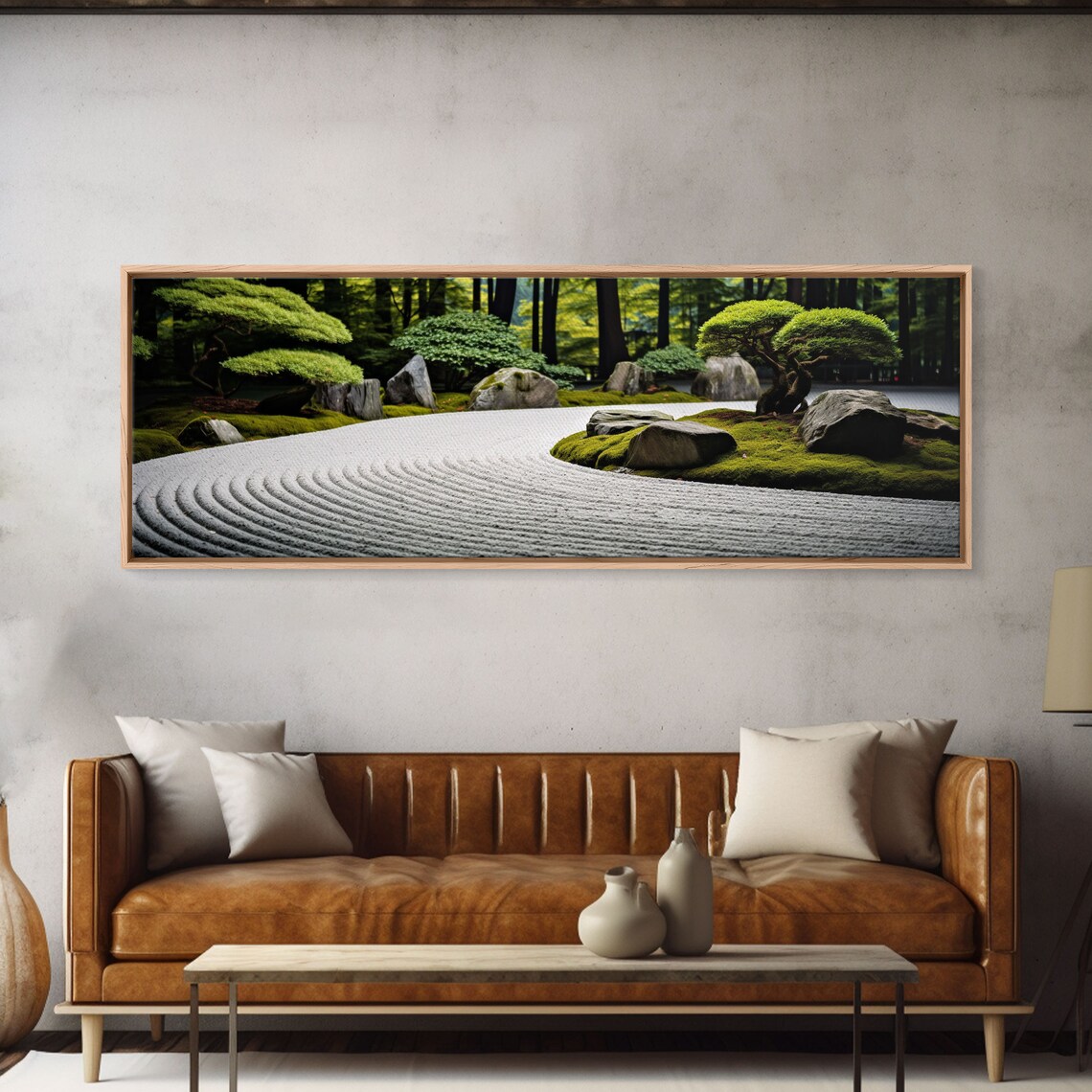 Zen Garden Art Print, Meditation Center Decor
