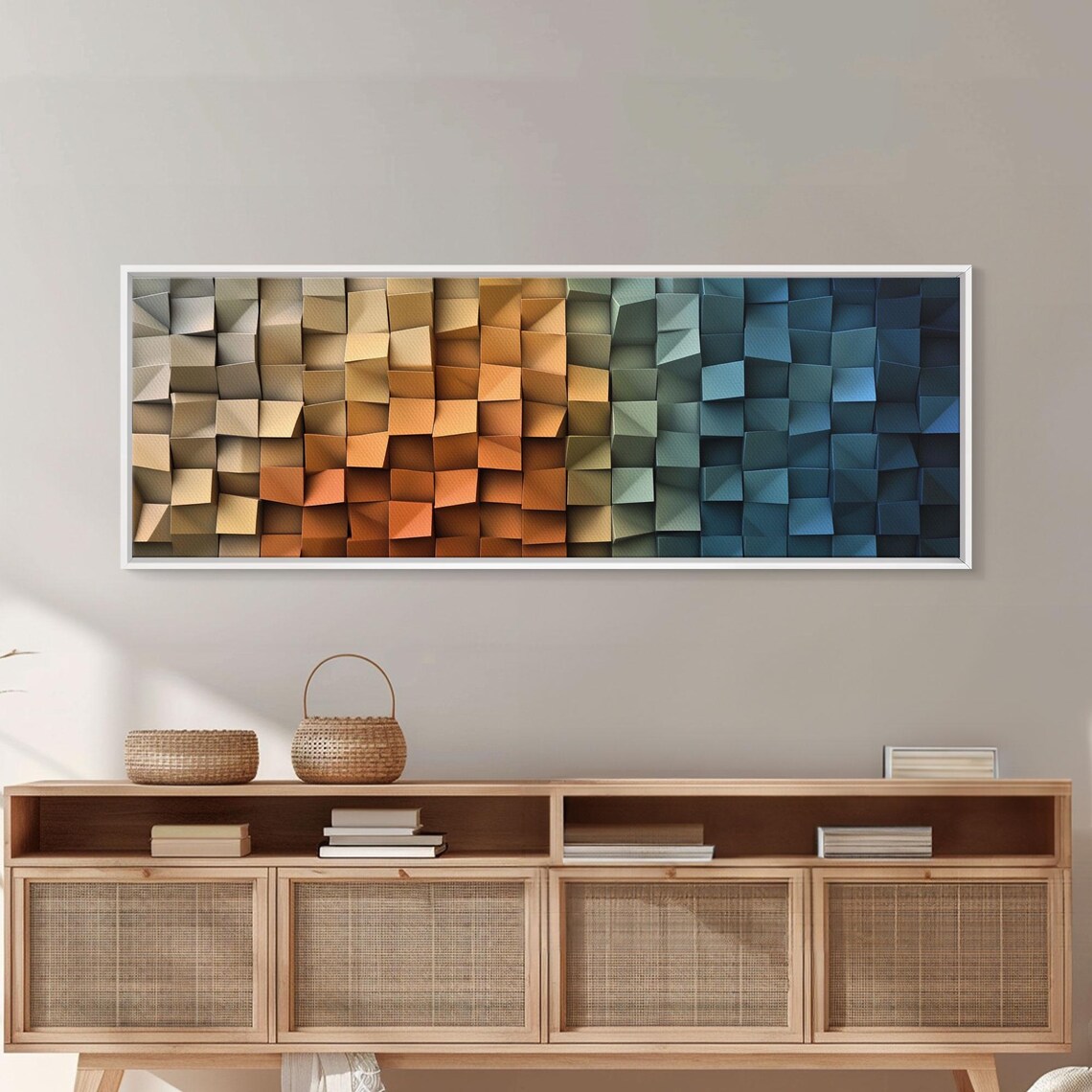 The Beach As Cubes - Abstract Geometric Patterns - Image 3