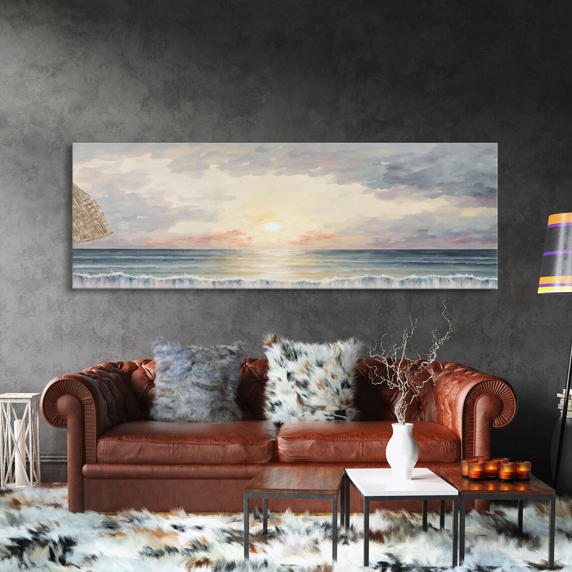 Whimsical Beach Watercolor Art Print, Lakehouse - Image 3