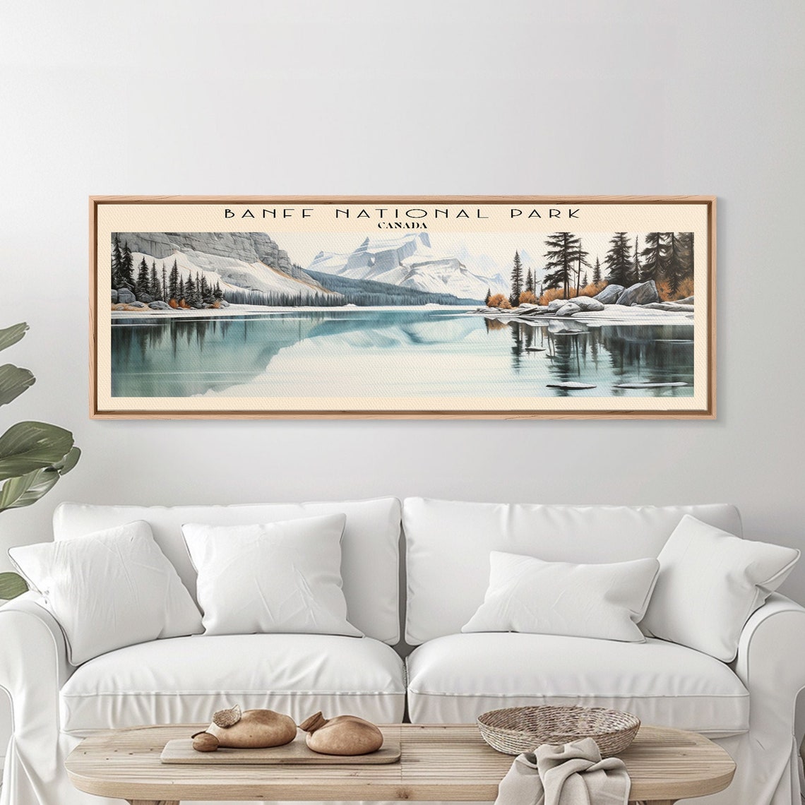 Banff National Park Canada Turquoise Lake Alpine Reflection Poster - Image 2