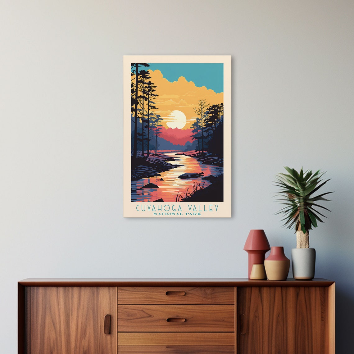 Cuyahoga Valley National Park Travel Poster Print Print Wall Art Ohio Travel Art Midcentury Modern Travel Decor - Image 5