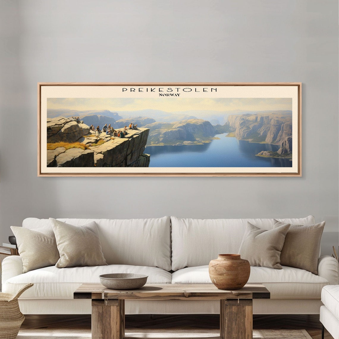 Preikestolen Norway Pulpit Rock Fjord Overlook Panoramic Travel Poster - Image 6