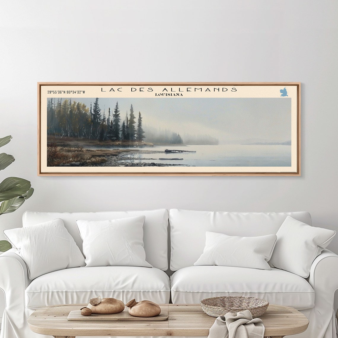 Lac Des Allemands Louisiana Misty Cypress Trees Foggy Water Poster - Image 2