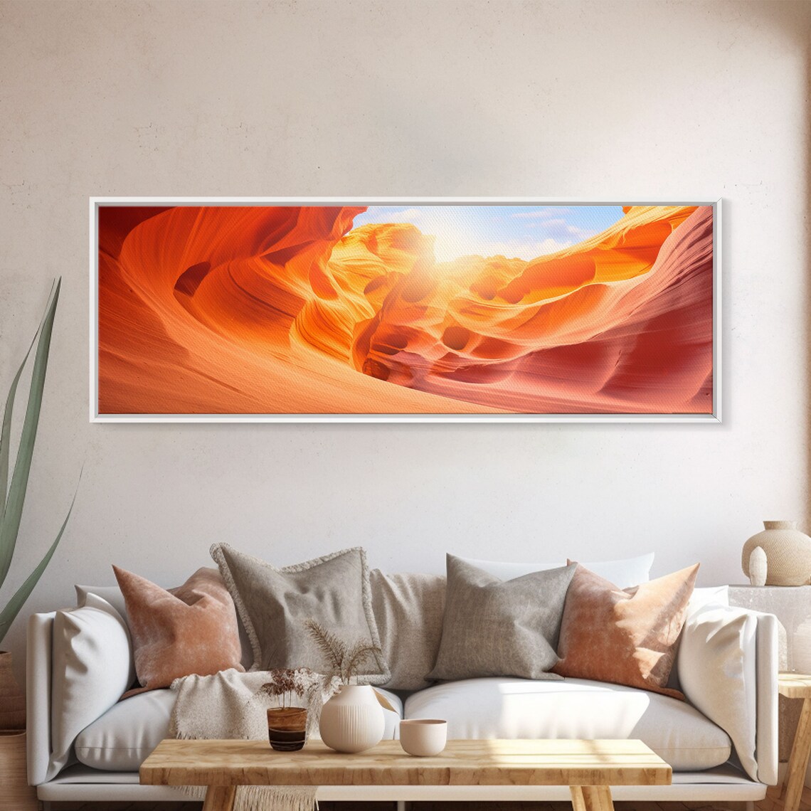 Antelope Canyon Arizona Sunset Landscape Art Print - Image 6