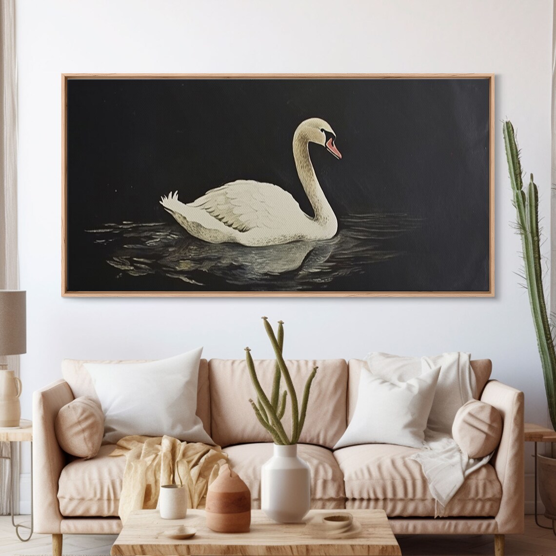 Black Swan Nursery Art Print, Minimalist Farmhouse - Image 3