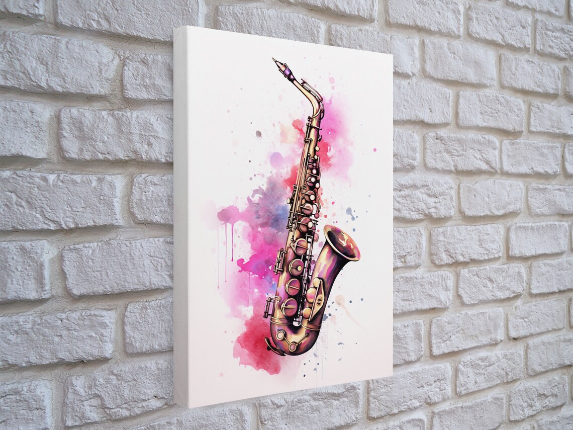Saxophone Graffiti Wall Art, Musician Art Print - Image 5