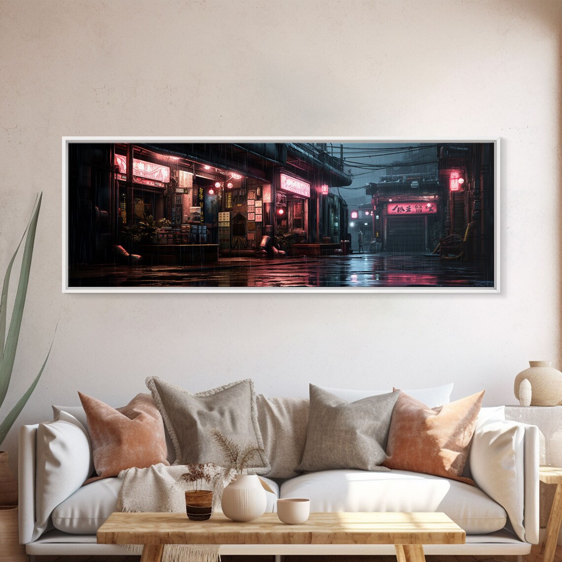 Tokyo Streets Retro Style Art Print, Winter Decor - Image 4