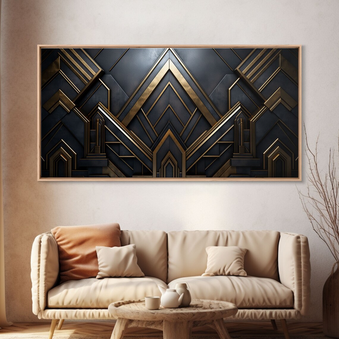 Black and Gold Art Deco Poster, 1920s Retro Style - Image 4