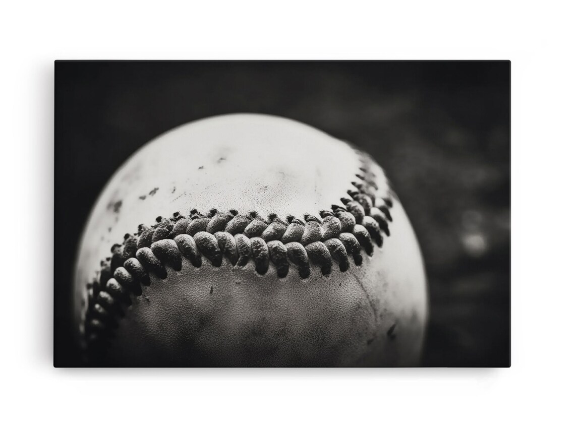 Vintage Baseballs Still Life Photo Print, Kids Room - Image 6