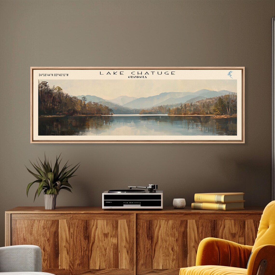 Lake Chatuge Georgia Travel Poster, Lake House Decor - Image 2