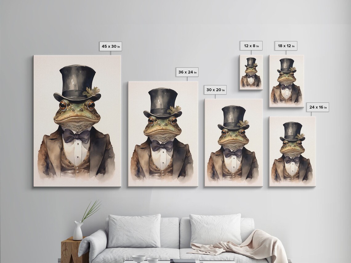 Toad Victorian Portrait, Vintage Style Art Print - Image 2