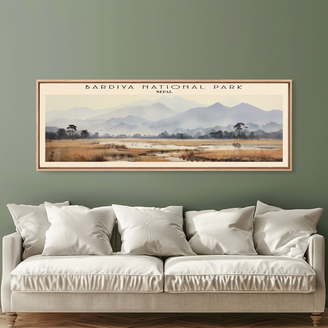 Bardiya National Park Nepal Misty Foothills River Grassland Travel Poster - Image 5