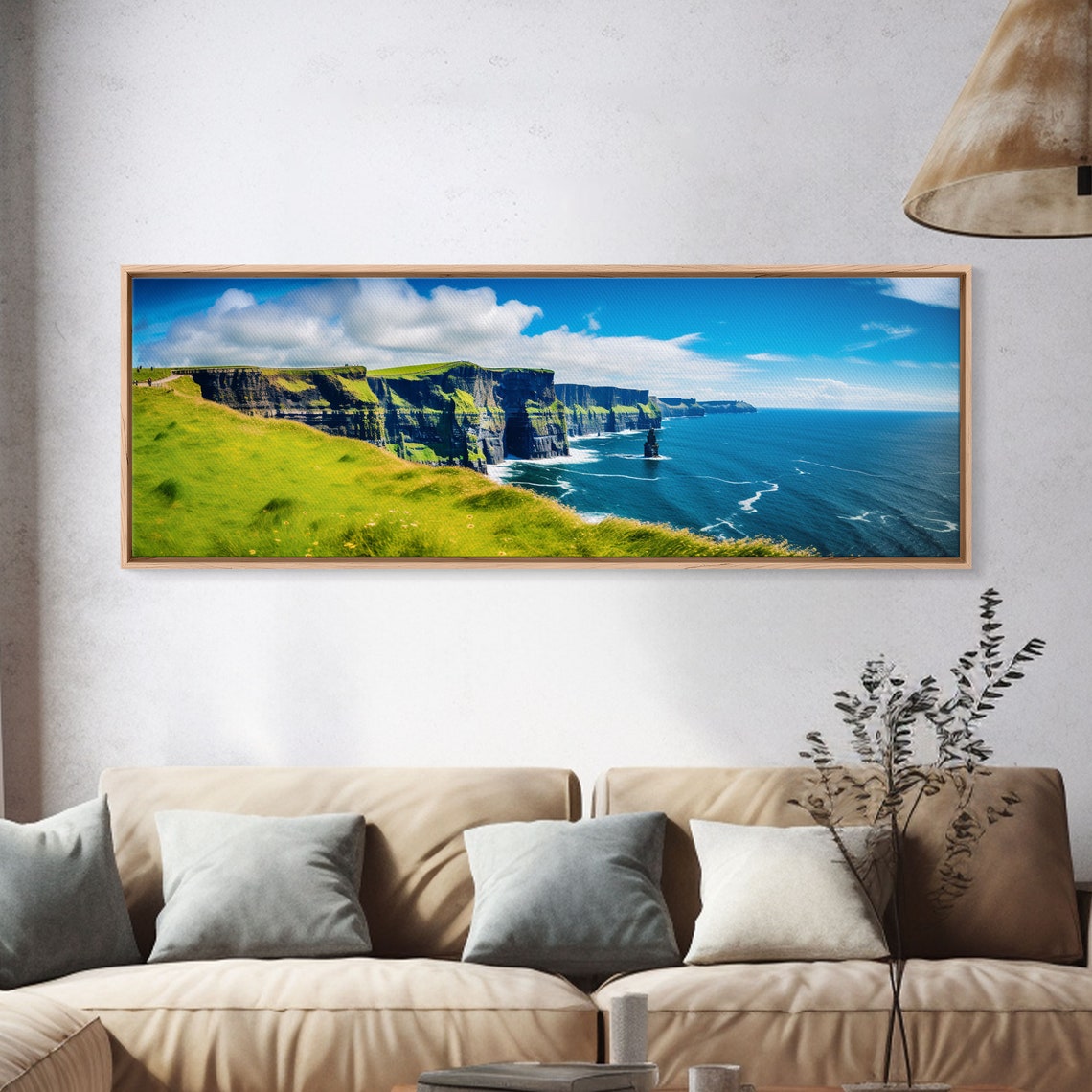 Cliffs Of Moher Ireland Emerald Coast Sea Cliffs Panoramic Photo Print - Image 4