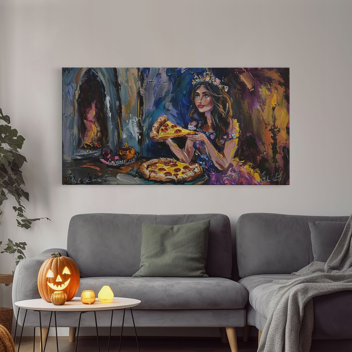 The Princess And The Pizza Framed Print Funny Decor Funny Art - Image 4