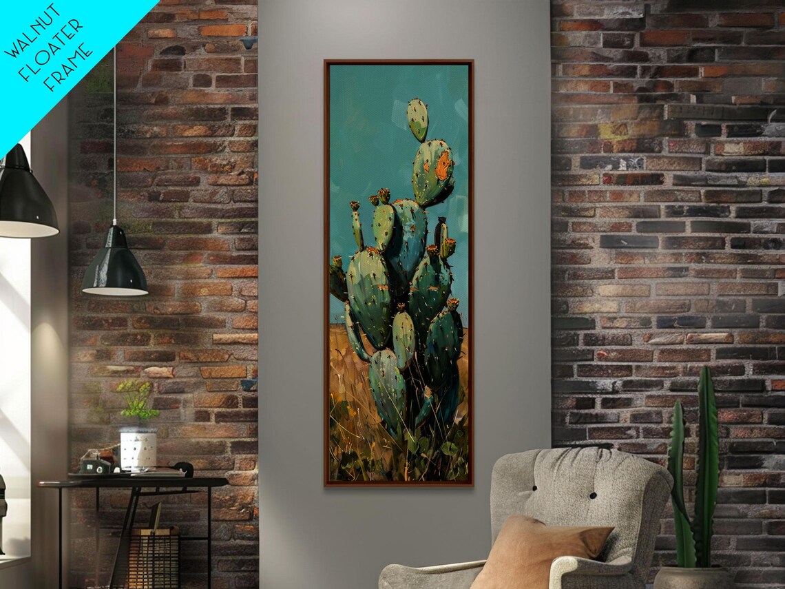 Cactus Botanical Desert Landscape Art Print - Image 6