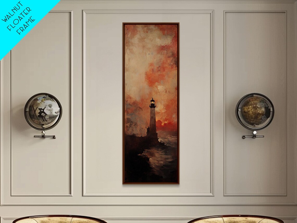 Lighthouse Sunset Coastal Decor, Nautical Art Print - Image 6