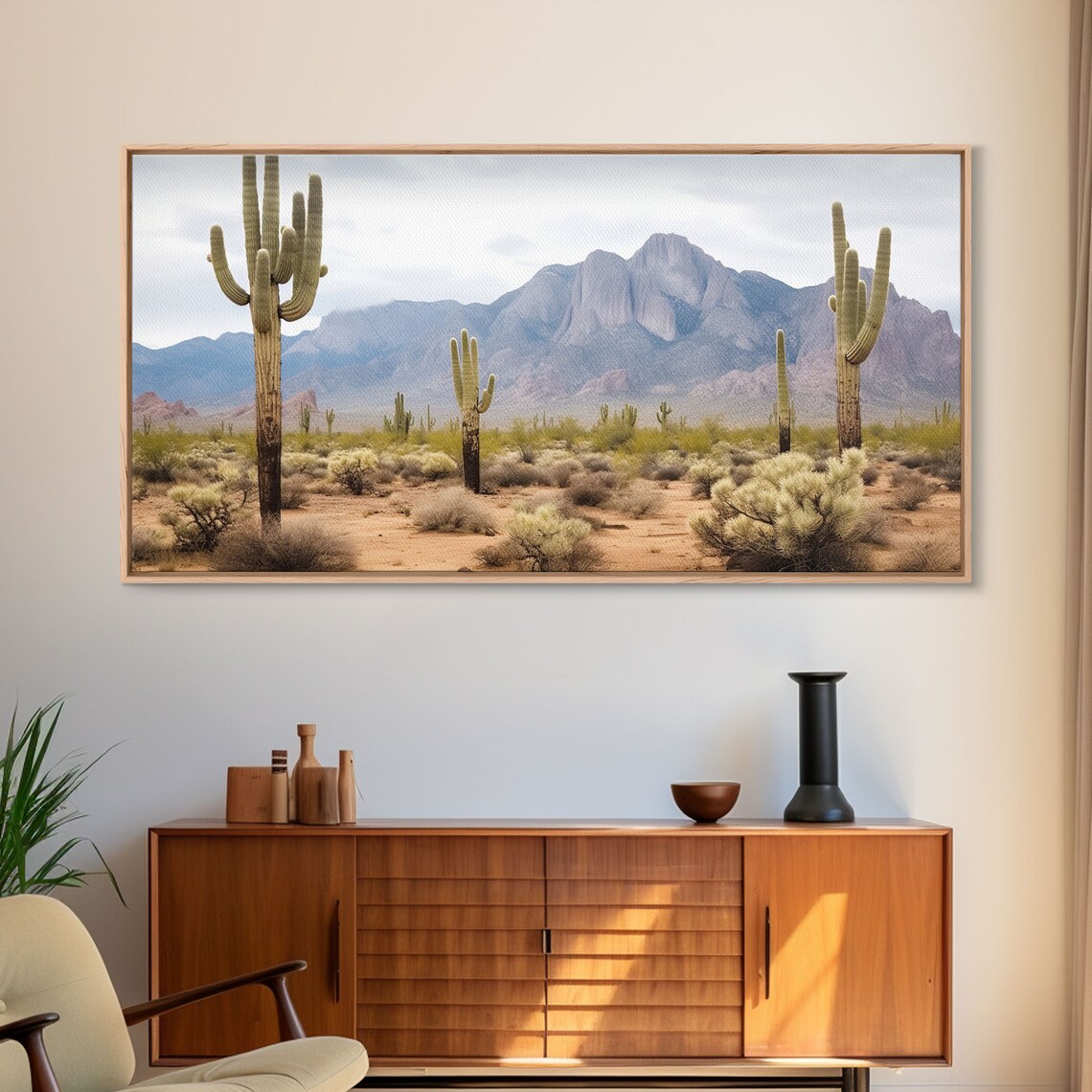 Desert Photography Cactus Art Print, Southwestern Boho