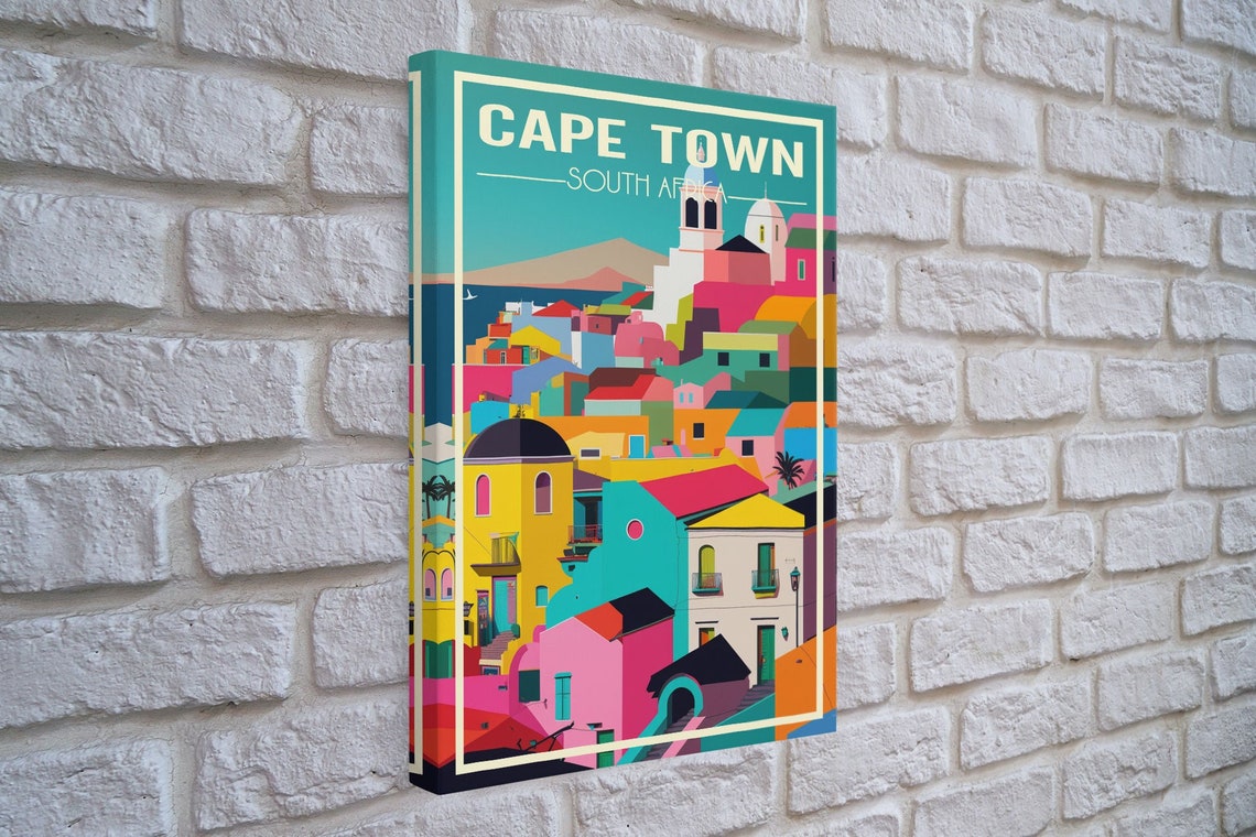 Cape Town South Africa Wall Art Africa Travel Poster Travel Wall Print Travel Poster Travel Wall Art Wall Print - Image 4