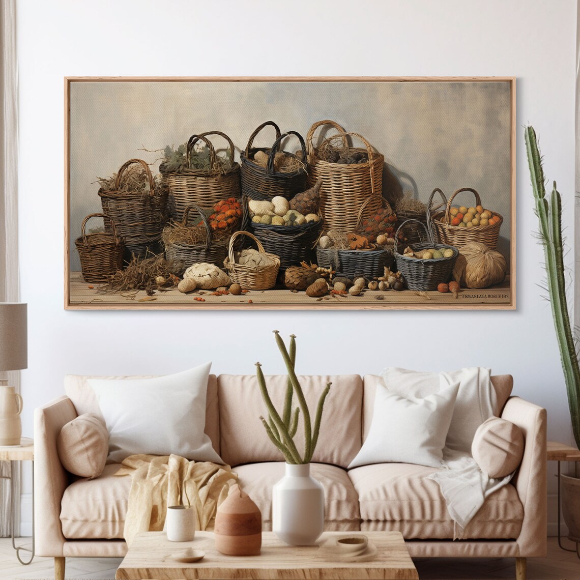 Cornucopia Wall Art, Boho Fall Decor Print - Image 3