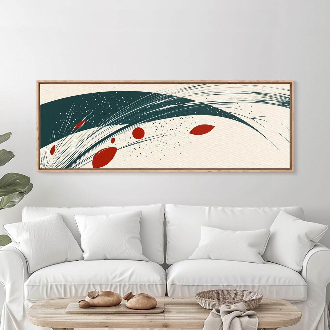 Abstract Reed Grass, Mid-Century Modern Art Print - Image 3