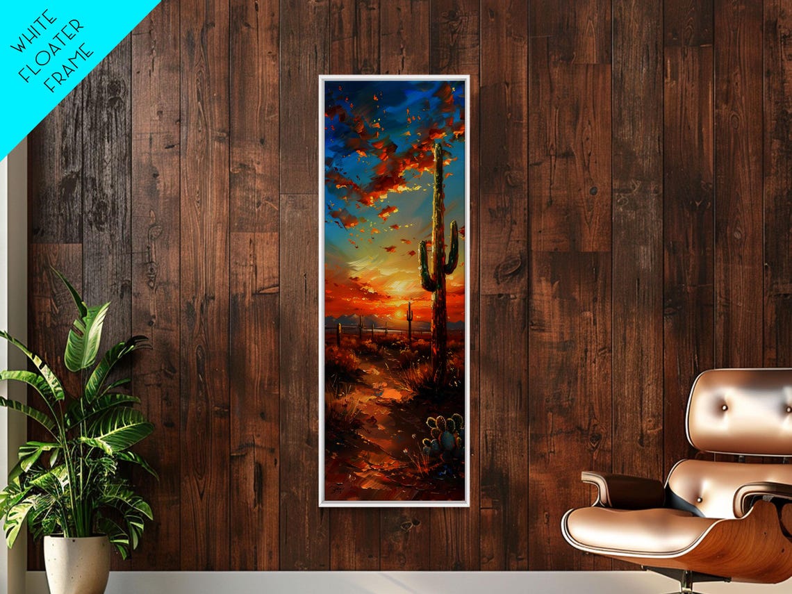 Arizona Desert Saguaro Cactus Sunset Colorful Sky Southwest Poster - Image 6