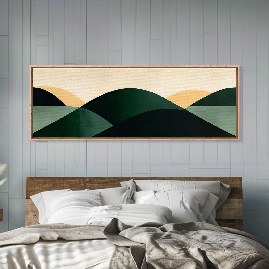 Abstract Mid Century Modern Geometric Shapes Wall Art Framed Print Mid Century Modern Home Decor Above Sofa Or Bed Boho Art - Image 3