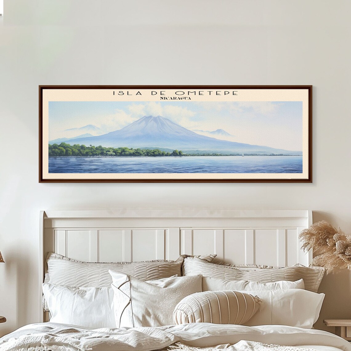 Isla De Ometepe Framed Print Travel Poster Panoramic Wall Art Home Decor Gift For Travel Lover Wall Hanging - Image 5