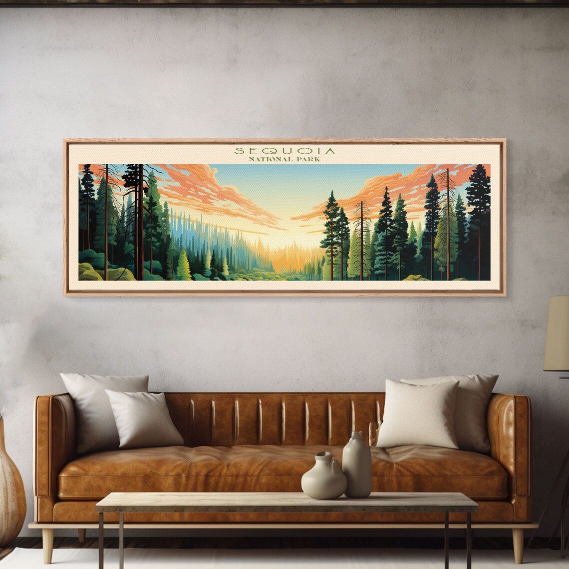 Sequoia National Park, Minimalist Mid-Century Travel Poster - Image 6