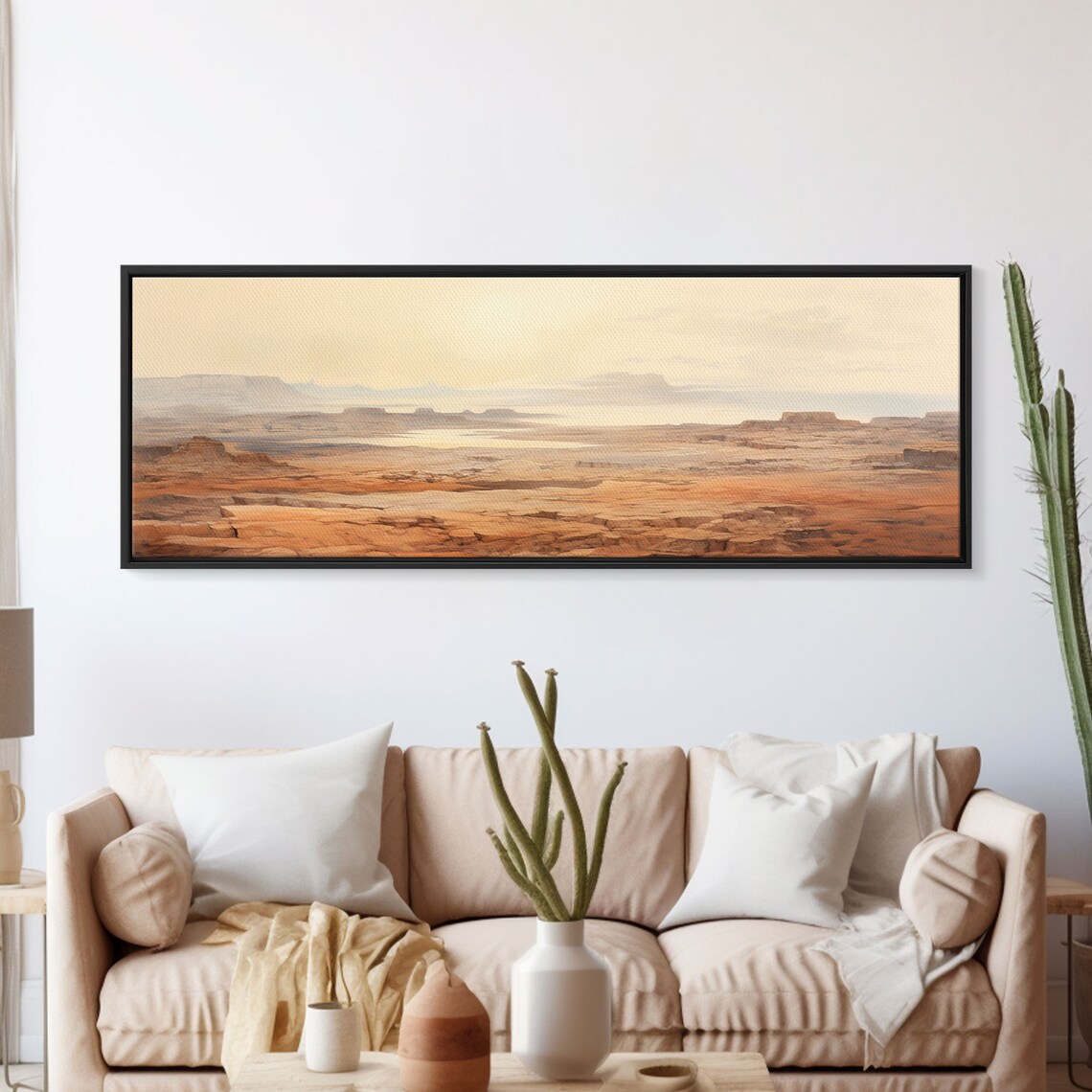 Arizona Desert National Park, Watercolor Landscape Print