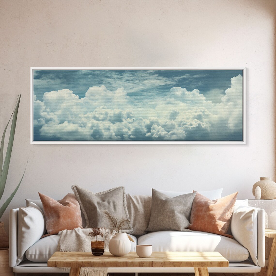 Panoramic Cloud Blue Sky Landscape, Wall Art Print - Image 5