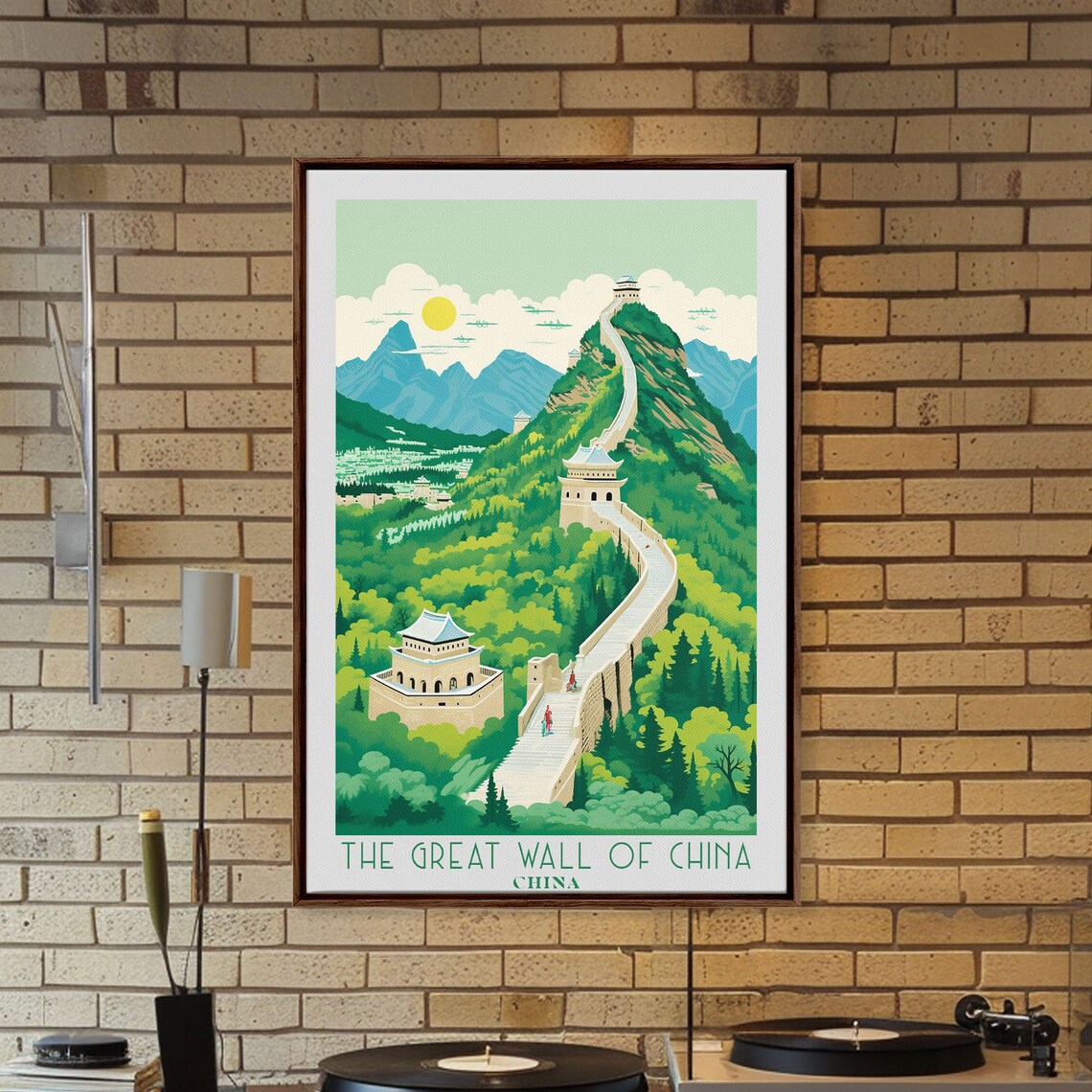Great Wall Of China Winding Mountain Ridge Watchtowers Travel Poster - Image 6
