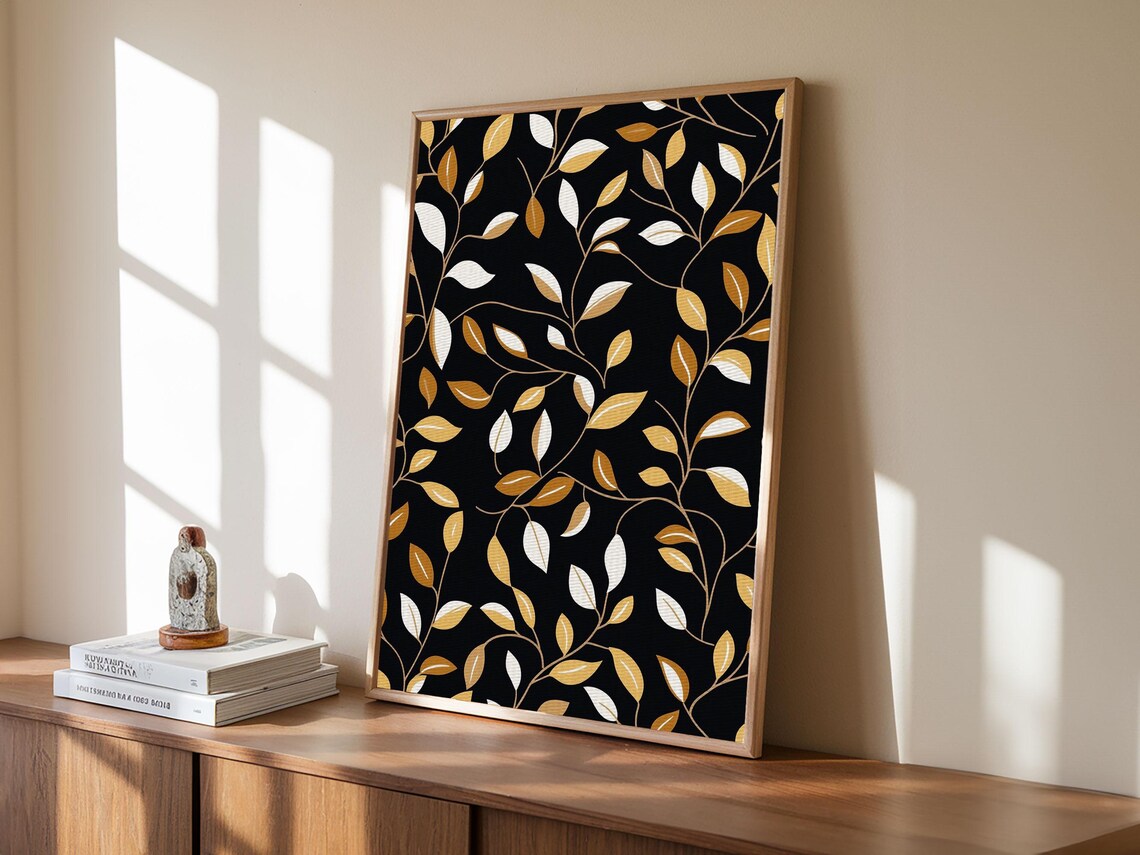 Ivy Leaves Mid-Century Modern Pattern Art Print - Image 6