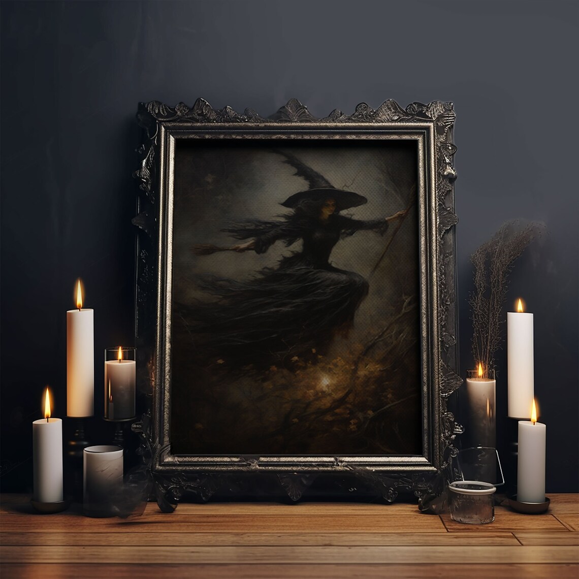 Spooky Season Witch Decor Halloween Art Print - Image 5