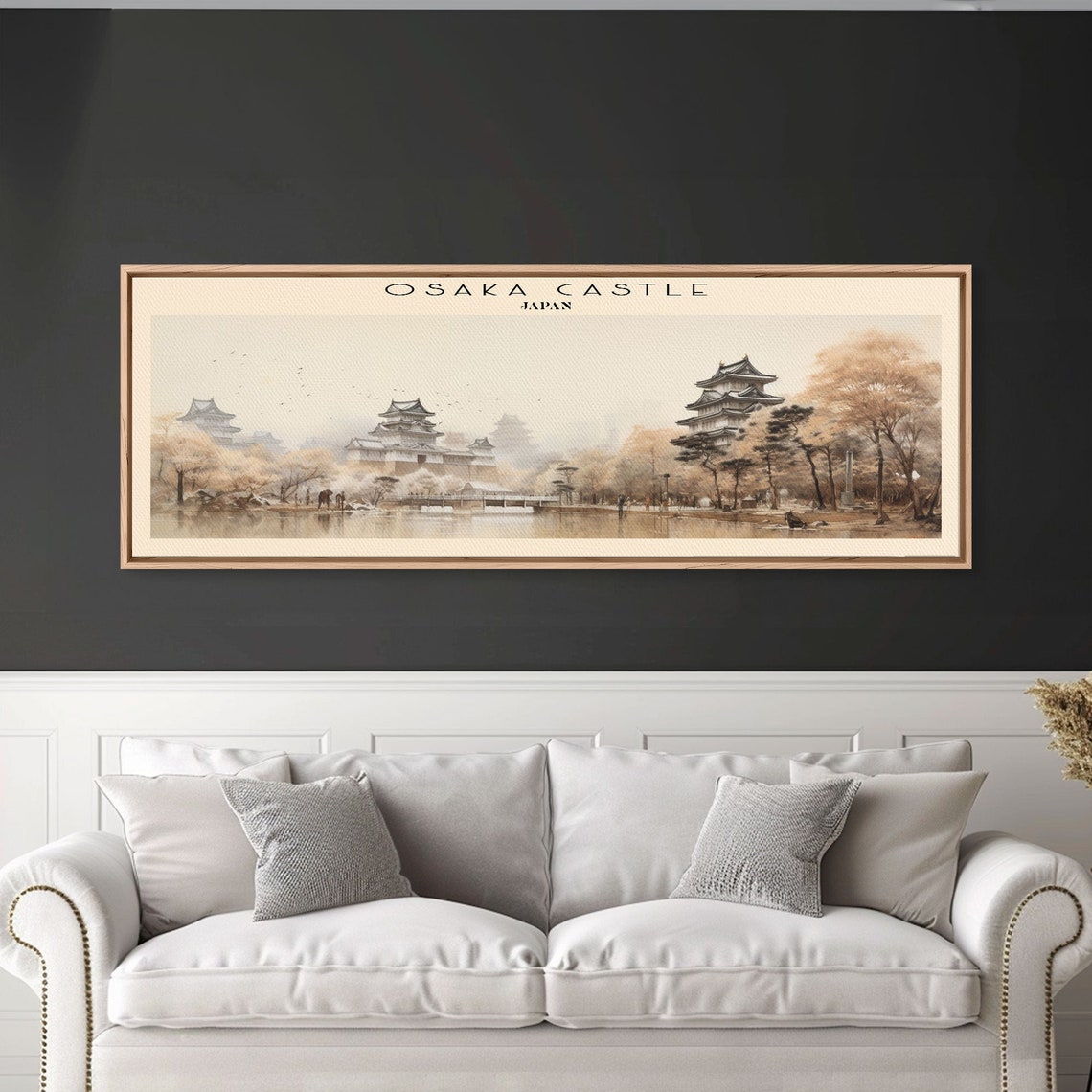 Osaka Castle Japan Cherry Blossom Moat Historic Towers Travel Poster - Image 5