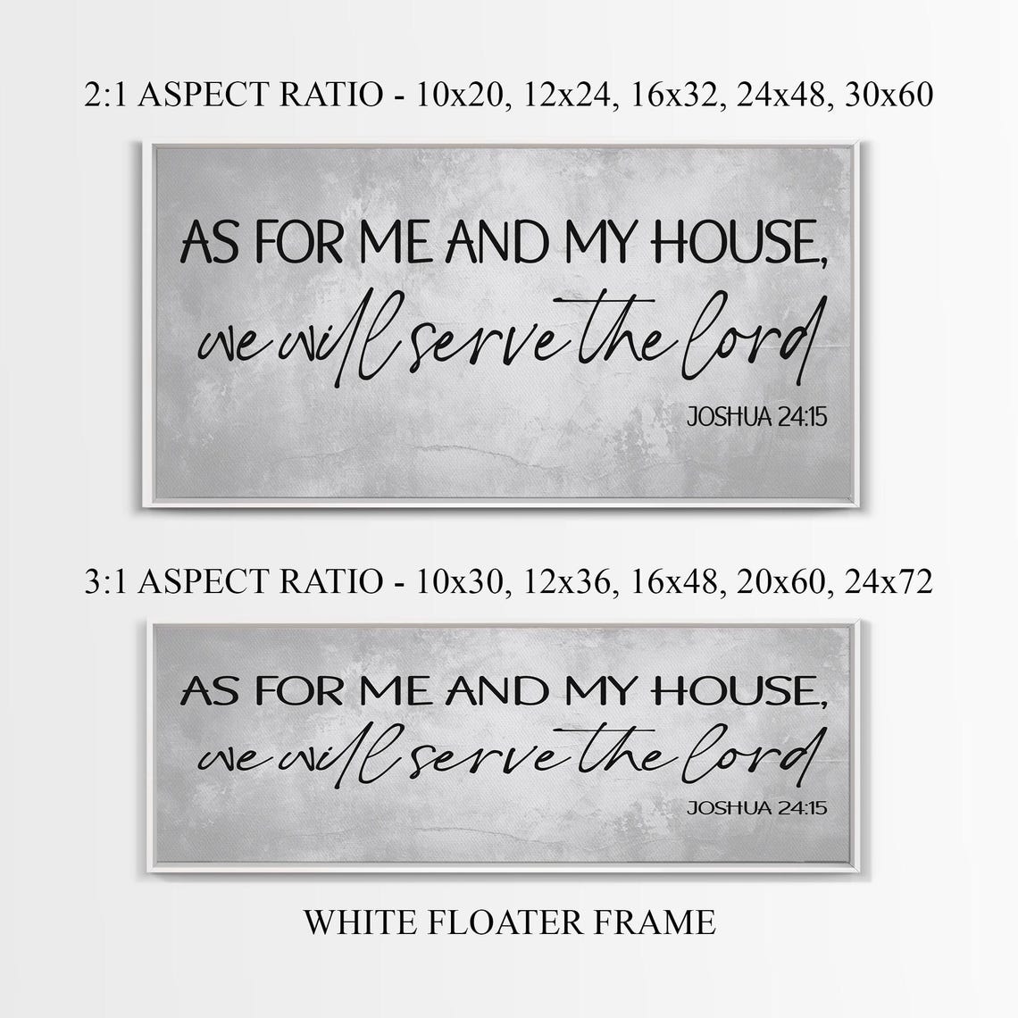 As For Me And My House We Will Serve The Lord Joshua 2415 Poster - Image 3