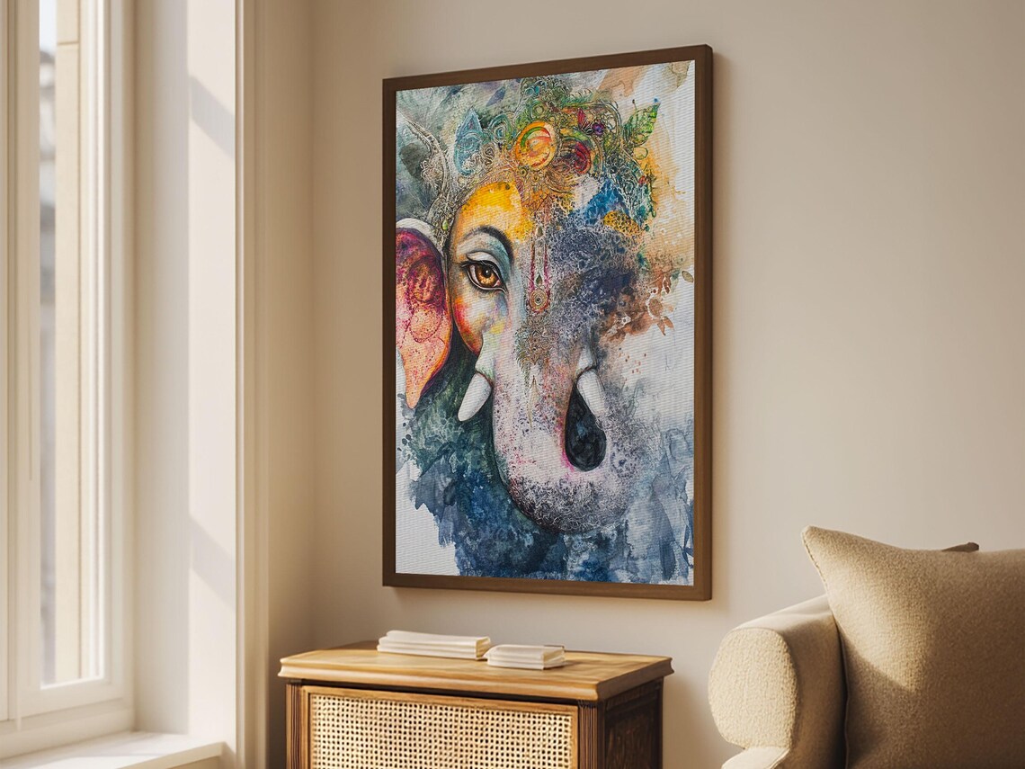 Ganesh Ganesha Poster Print, Indian Cultural Decor - Image 4