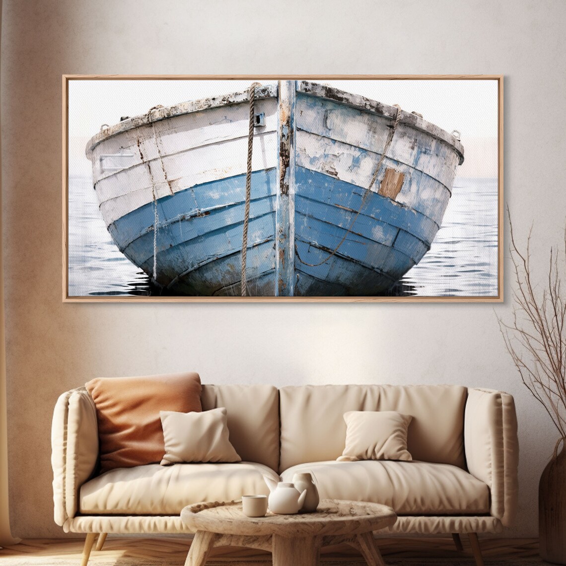 Old Wooden Ship, Boho Nautical Wall Art Print - Image 4