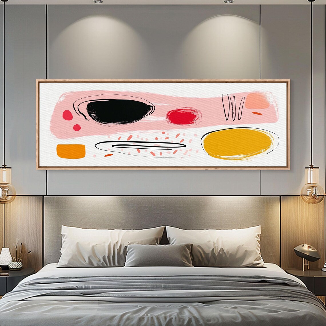 Meal For One Japanese Style Abstract Art Print - Image 3