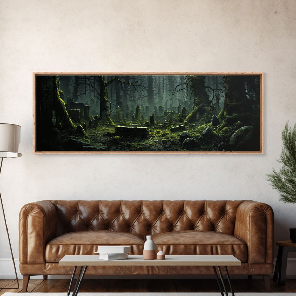 Reclaimed Graveyard Halloween Art Print, Panoramic - Image 6