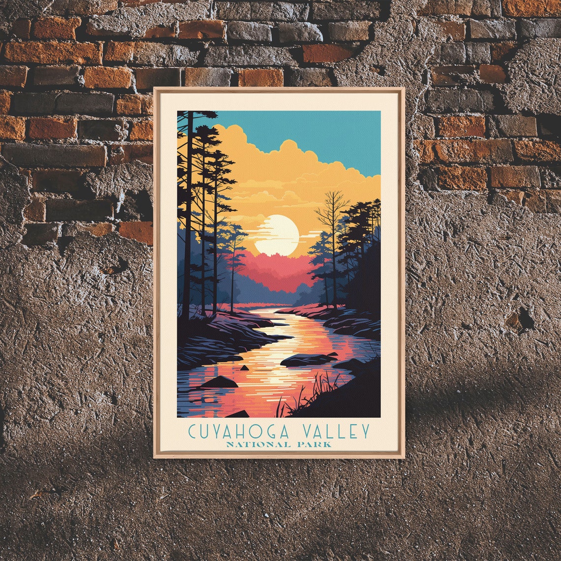 Cuyahoga Valley National Park River Sunset Forest Ohio Travel Poster - Image 6