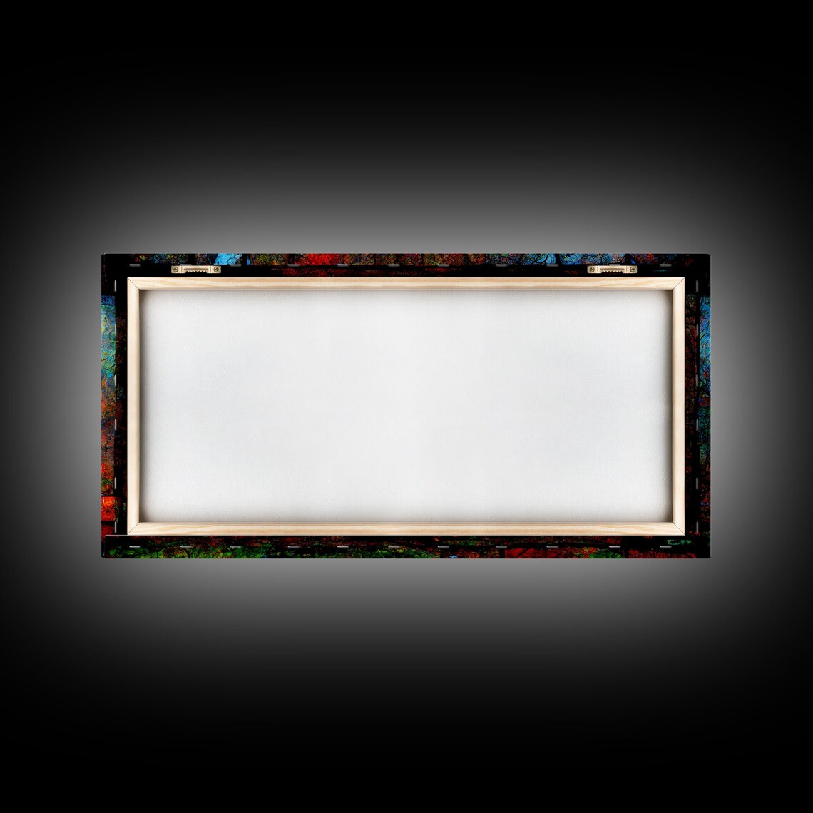 Stained Glass Cottage On Fire Print, Rustic Wall Art - Image 2
