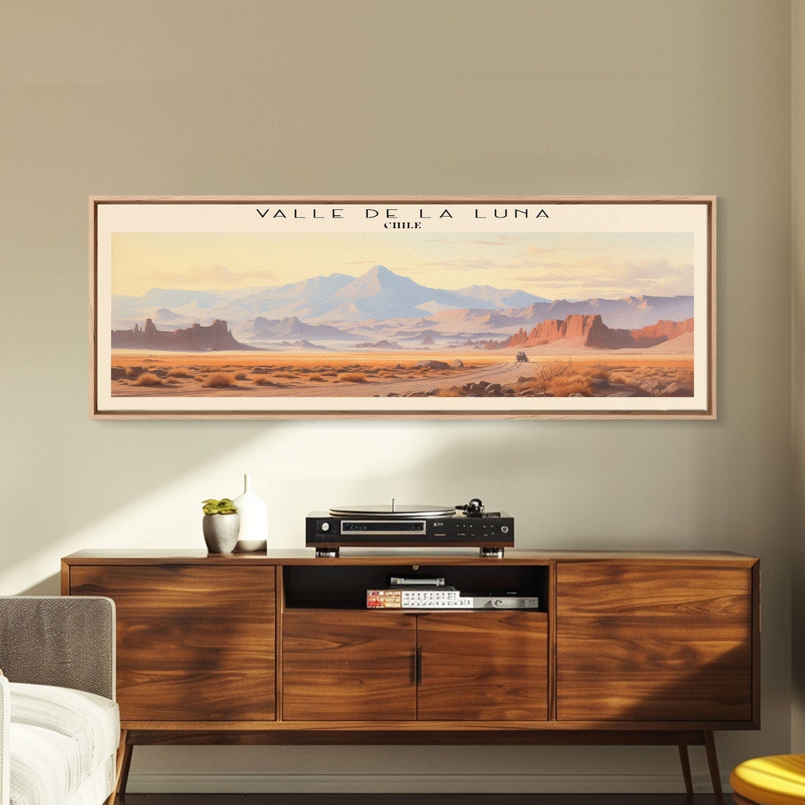 Valle de la Luna Chile Desert Sunset Red Rock Panoramic Travel Poster - Image 2