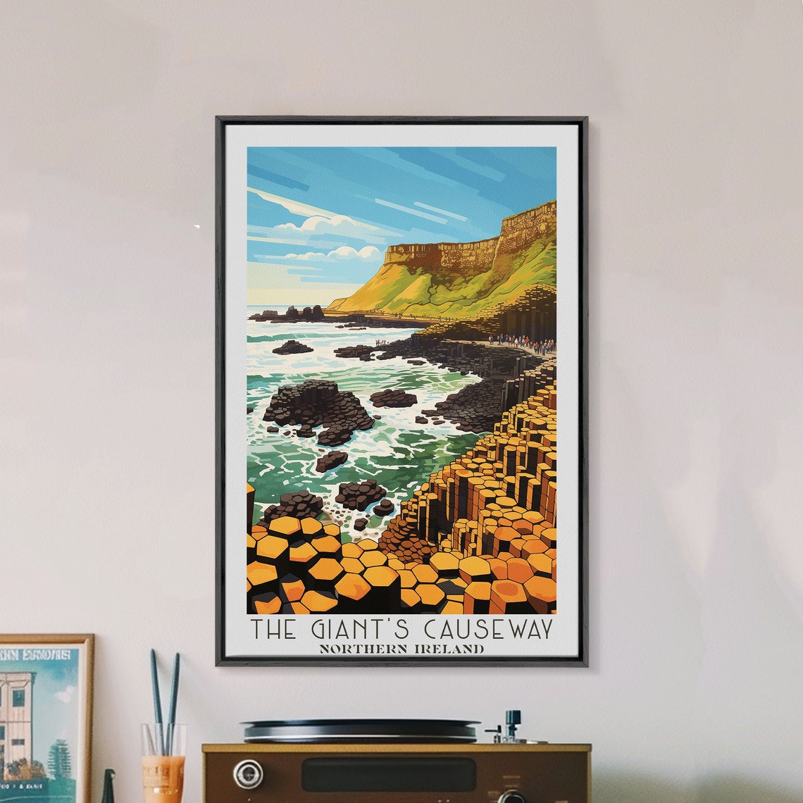 Giants Causeway Northern Ireland Basalt Columns Coast Travel Poster - Image 6