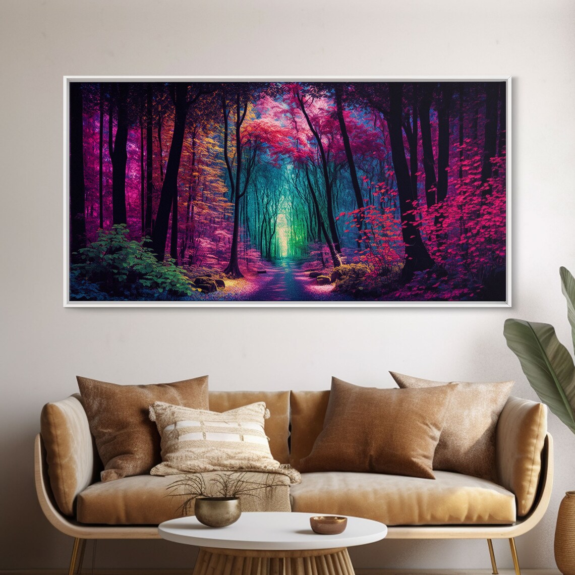 Secret Grove Fantasy Forest Landscape Art Print