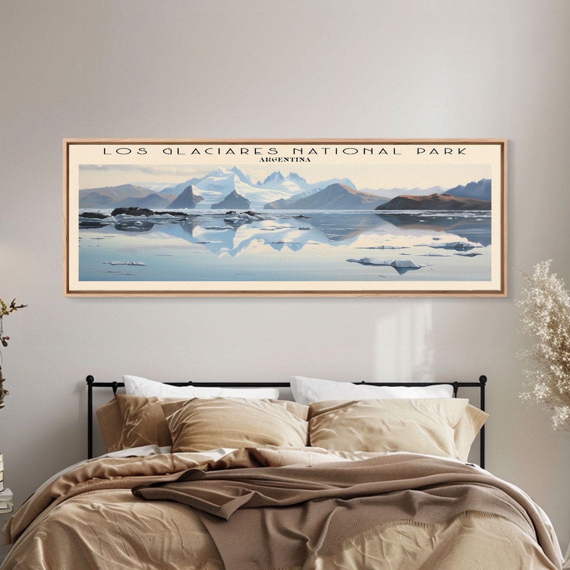 Los Glaciares Argentina Glacier Lake Iceberg Mountain Travel Poster - Image 3