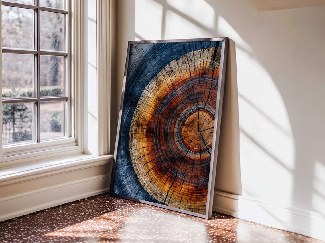 Tree Rings, Modern Farmhouse Boho Wall Art Print - Image 5