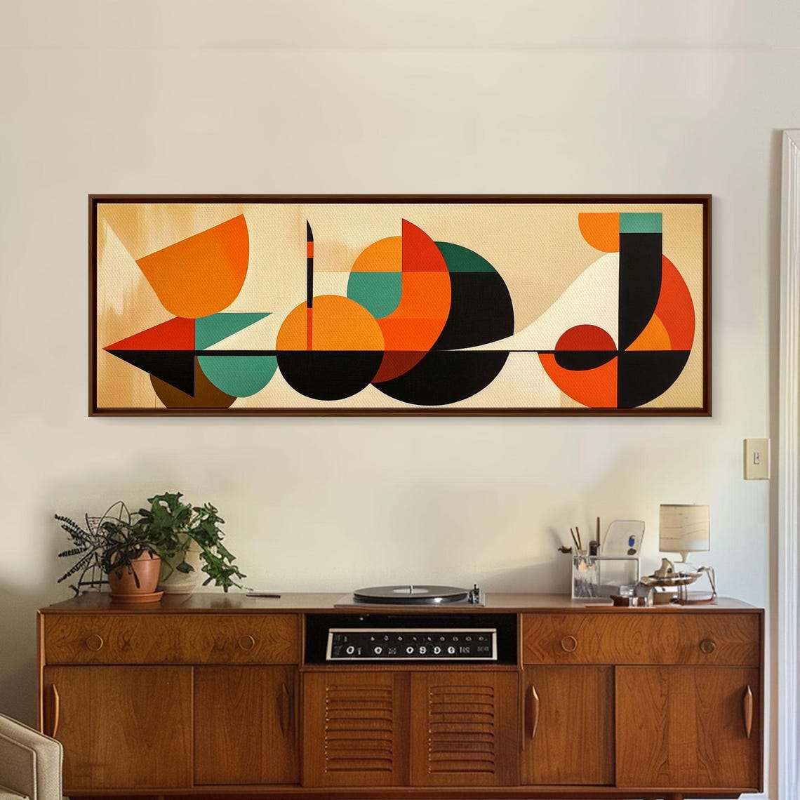 Retro Style Mcm Abstract Art Geometric Patterns Above Sofa Modern Art Modern Home Decor Boho Style Minimalist Wall Art - Image 6