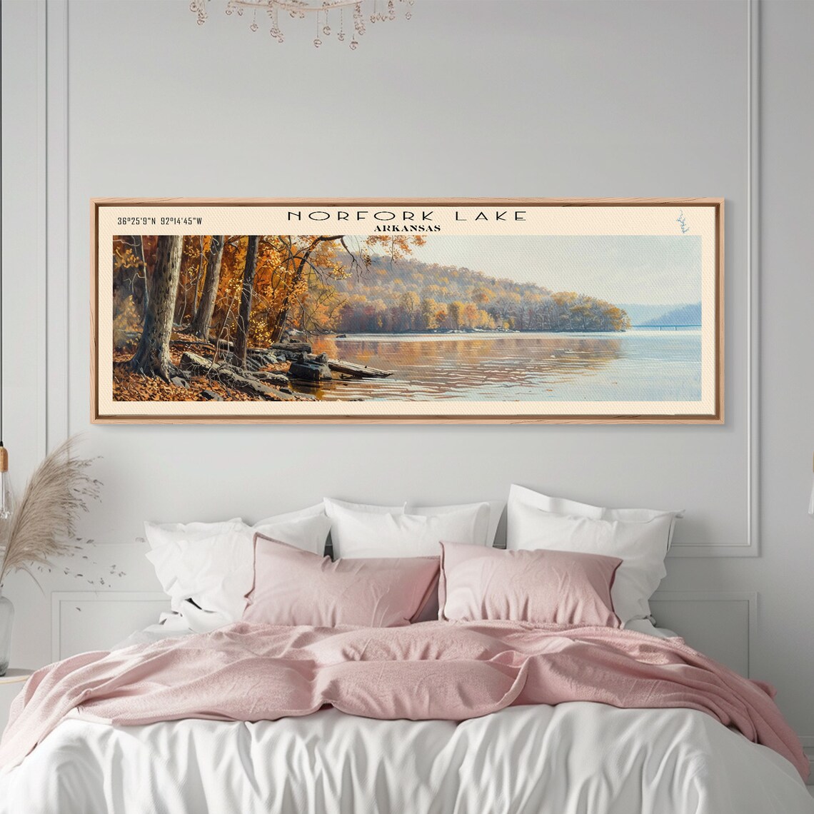 Norfork Lake Arkansas Travel Poster, Landscape Print - Image 3