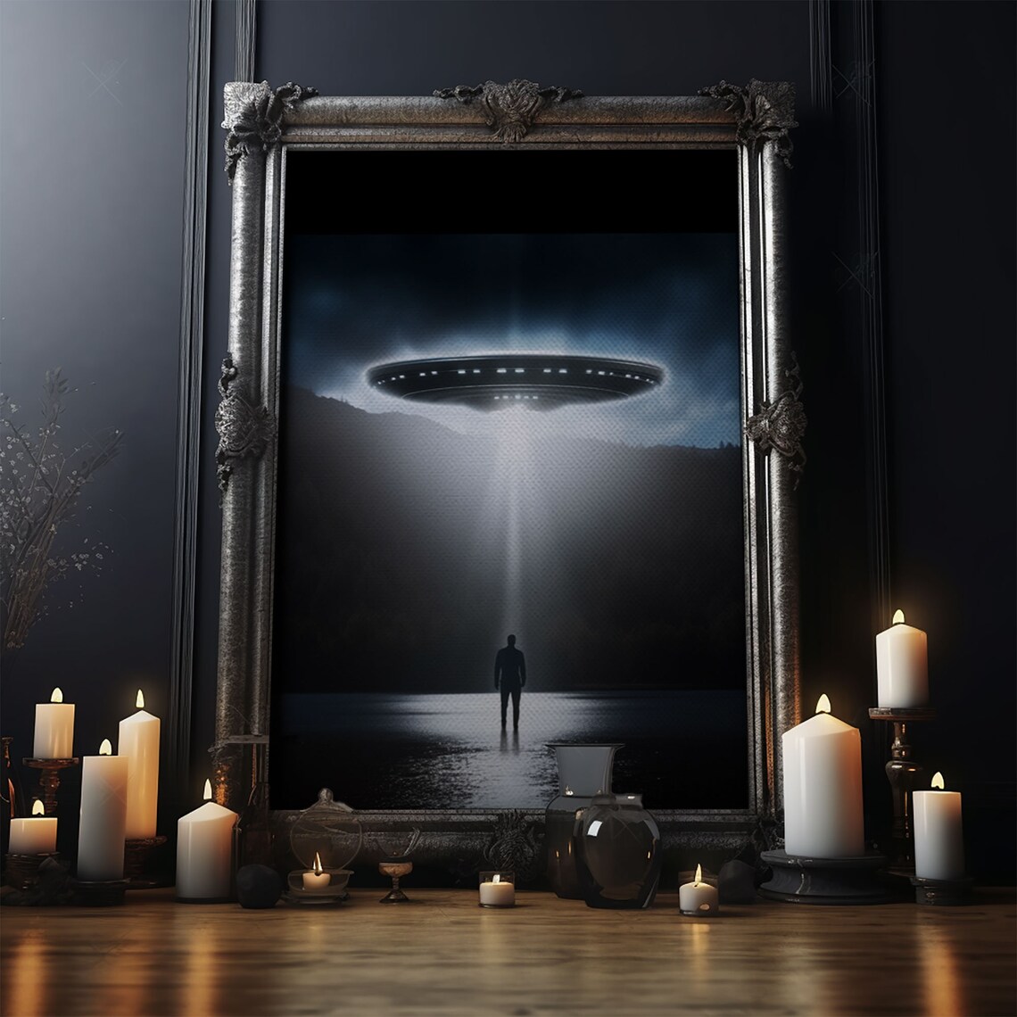 The Encounter, Sci-Fi UFO Photography Art Print - Image 4
